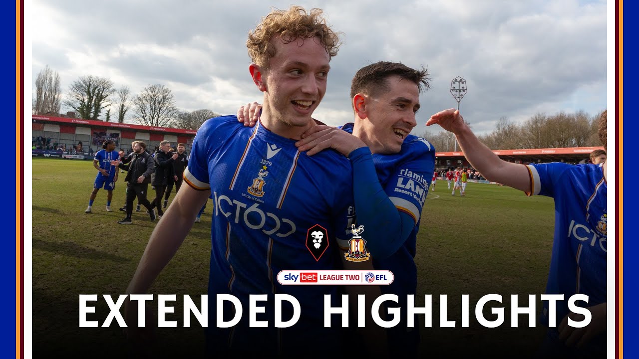 EXTENDED HIGHLIGHTS: Salford City v Bradford City