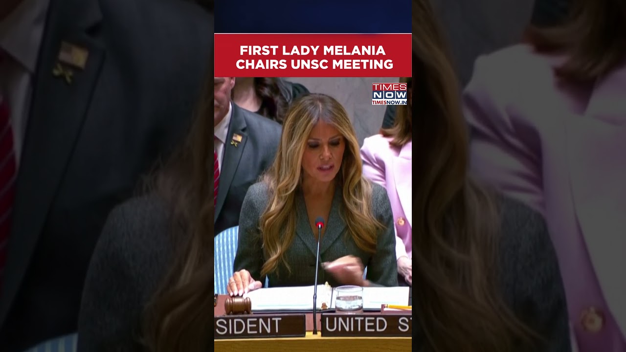 US First Lady Melania Trump Makes History Presiding Over UN Security Council #shorts