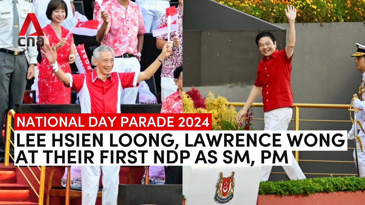NDP 2024: Lee Hsien Loong, Lawrence Wong arrive at their first National Day Parade as SM, PM