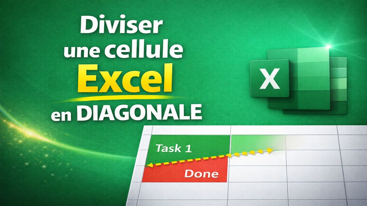 📊 Excel : Comment diviser une cellule en diagonale facilement ✅