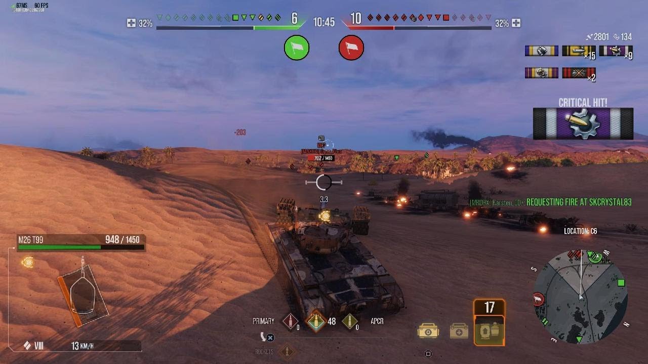 WoT Ps5 M26 T99 8 Kills 5900 Damage Ace Tanker