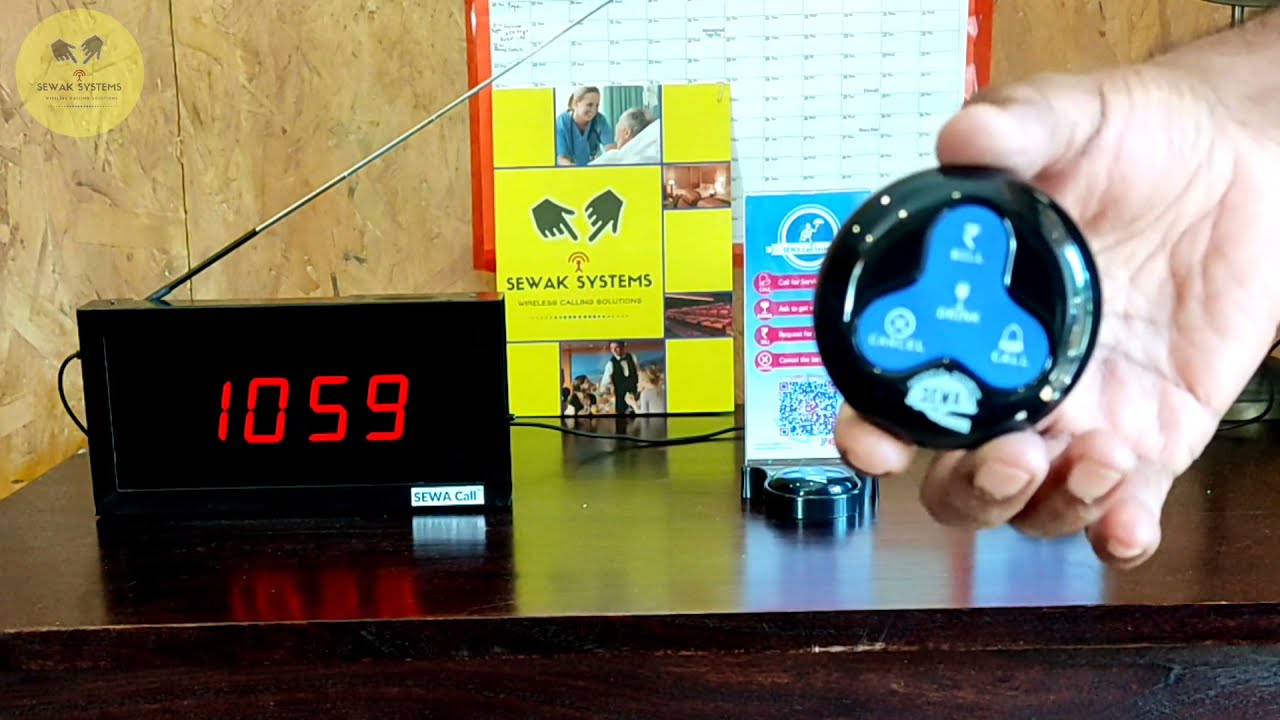 Wireless Waiter Calling System I Wireless Waiter Paging System I Sewak Systems