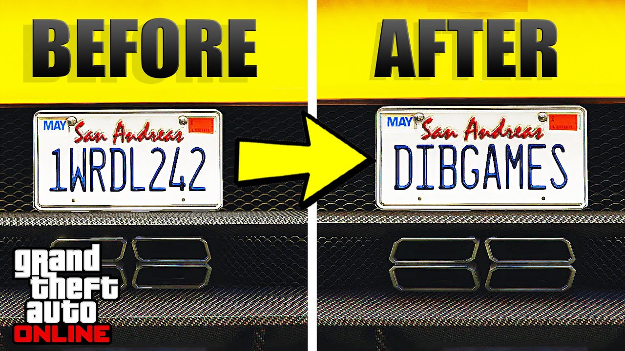 How to Create your Own Custom License Plate - GTA 5