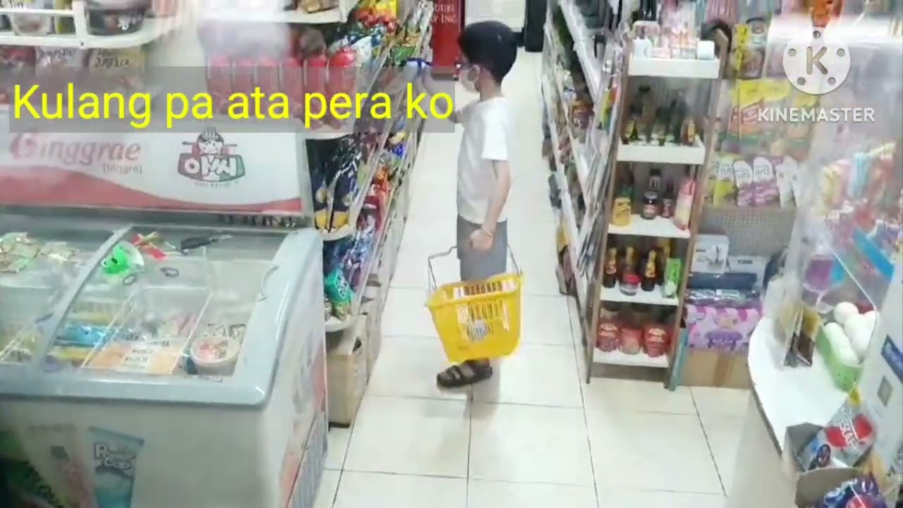 Andro buying at the convenience store for the 1st time. Humblebee