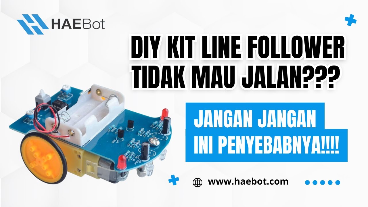 Tutorial Mengatasi DIY KIT Robot Line Tracer Follower tidak mau jalan!