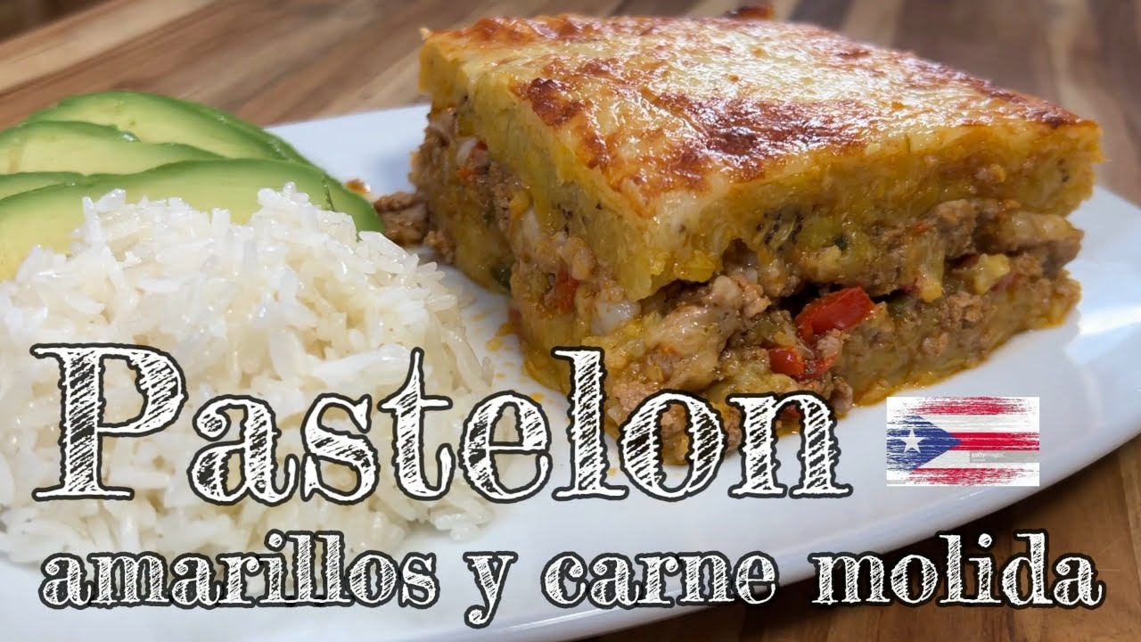 Pastelon de Platano maduro Boricua (how to make Puerto Rican style Ripe Plantain Pastelon)