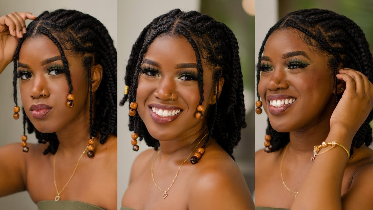 HOW TO: Tribal Braid Inspired Tutorial On Natural Hair- Summer Hairstyle 2021