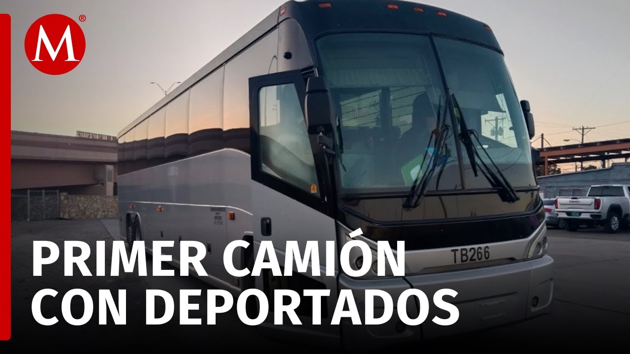 Trump cumplió su promesa, llega a México el primer camión con migrantes deportados desde Texas