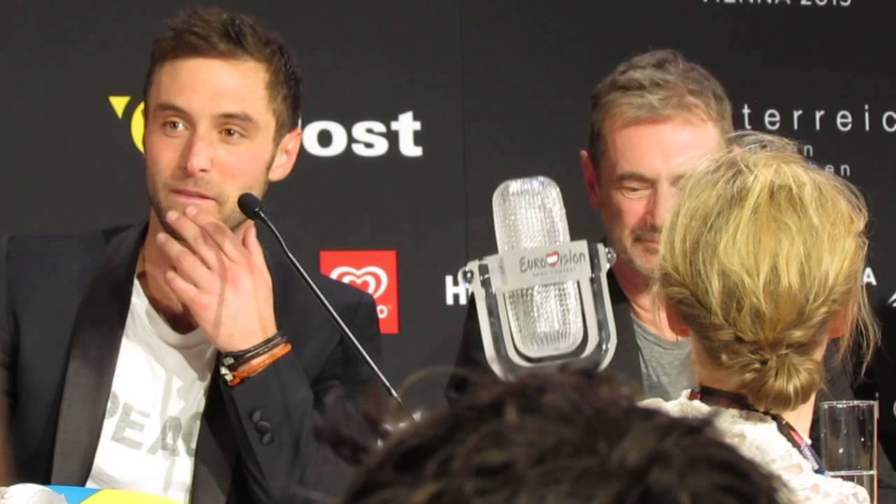 ESCKAZ in Vienna: Måns Zelmerlöw (Sweden) winners press-conference Part 1