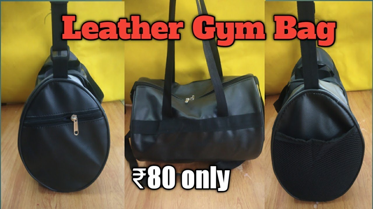 Leather gym bag || leathe sports bag || kit bag || how to making ||diy ||leather bag patterns,