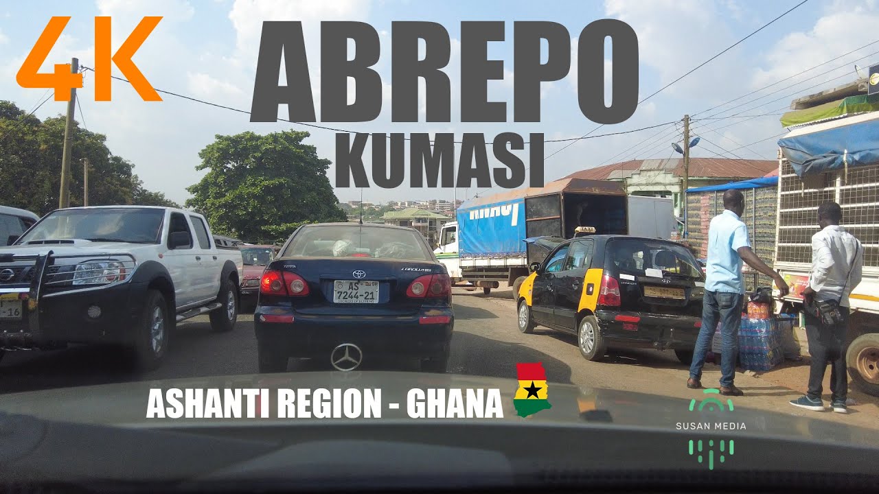 Abrepo Drive Tour Via Bohyen Kumasi Ghana 4K UHD