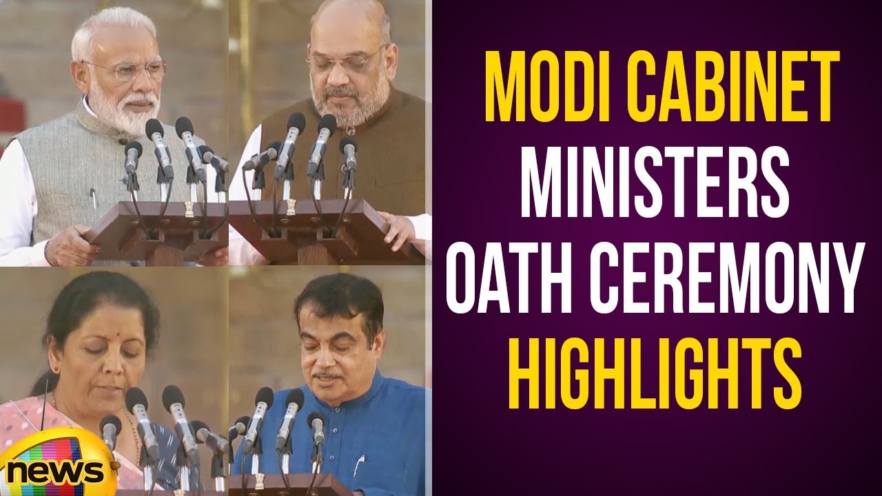 Narendra Modi Cabinet 2.0 Full List Of Ministers |PM Modi Cabinet Ministers Oath Ceremony Highlights