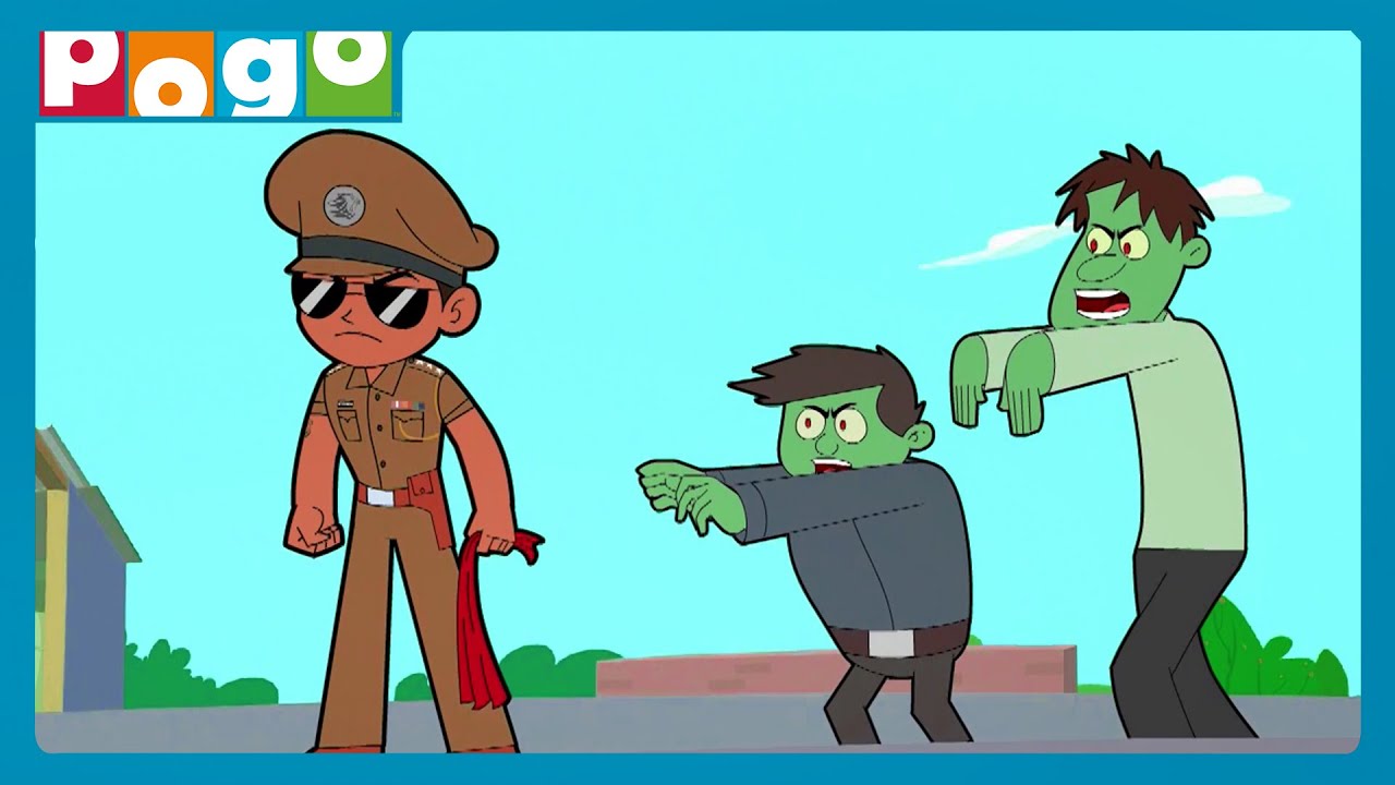 Zombies Ka Khatarnak Attack!🧟‍♂️| Little Singham💪🏻| Hindi Cartoon🤓​| @PogoChannel​