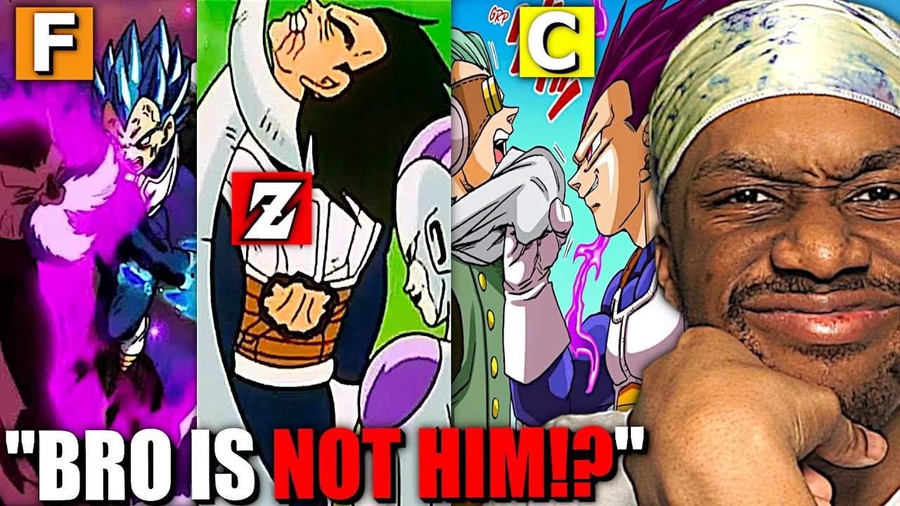Рейтинг всех боёв Веджеты в Dragon Ball (в основном L)