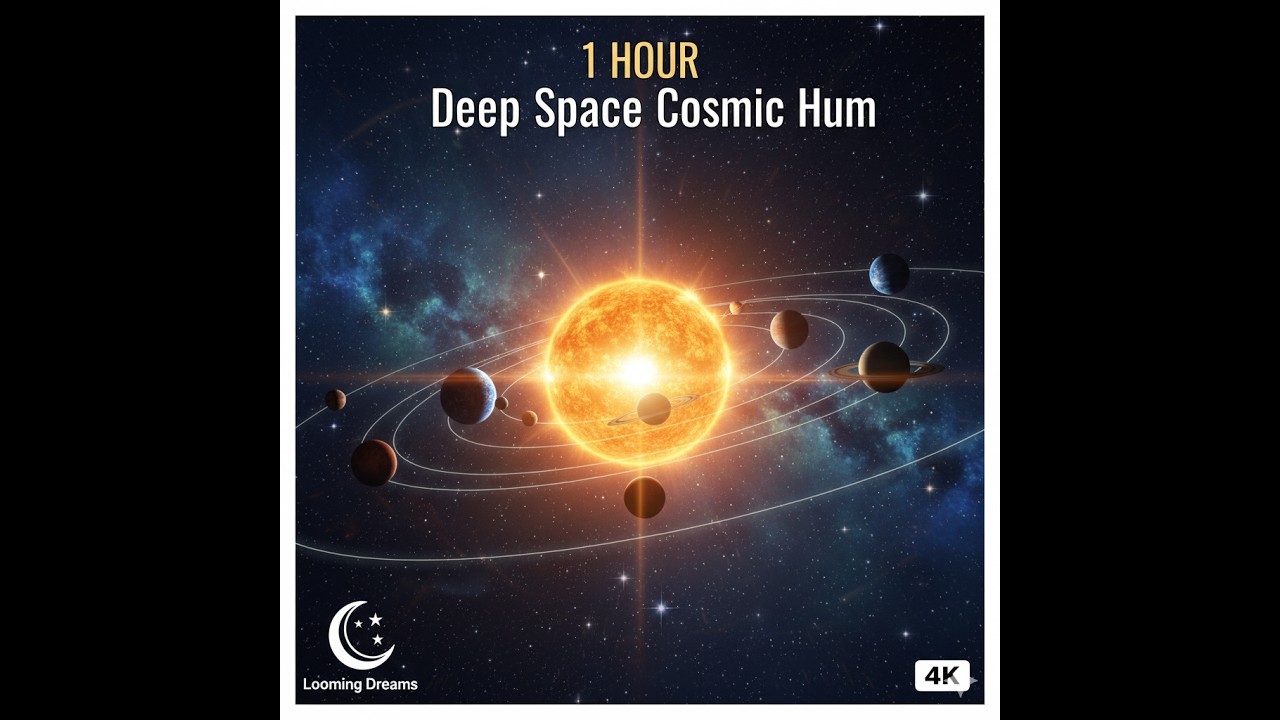 1 HOUR Deep Space Cosmic Hum 🌌 Seamless Solar System Loop | Study, Sleep & Meditation (4K)