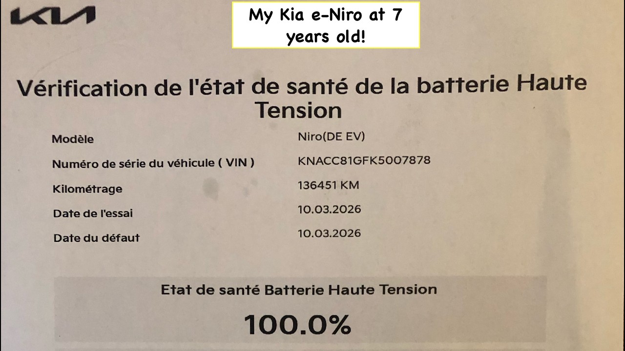 Kia e-Niro, техническое обслуживание после 135 000 км пробега.