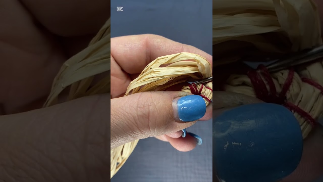 Raffia Starter Coil - Spiral Stitch