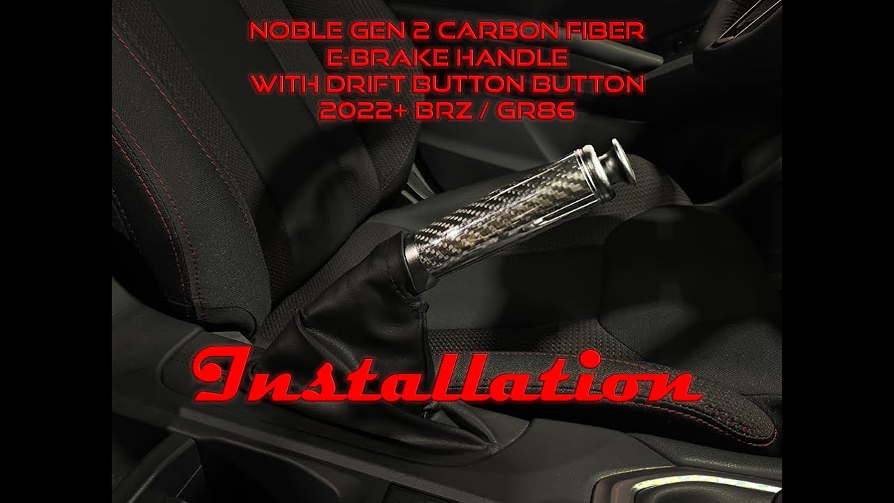 Noble Carbon Fiber E-Brake Handle Installation - 2022+ BRZ / GR86