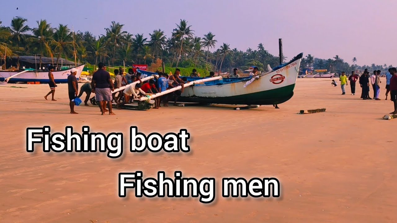 Benaulim beach fishing boat ⛵#travel #goawalebeach #fishing #boatfishing 