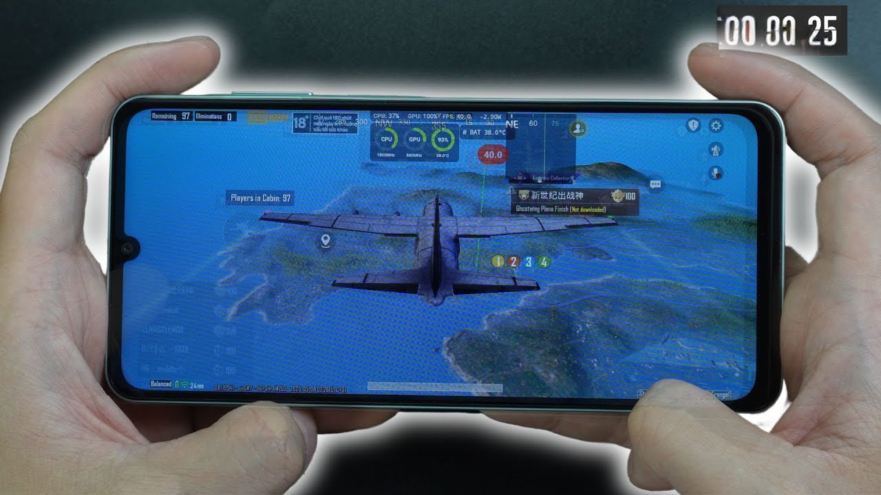 Samsung Galaxy A06 PUBG Mobile Test With FPS Meter & Battery Test