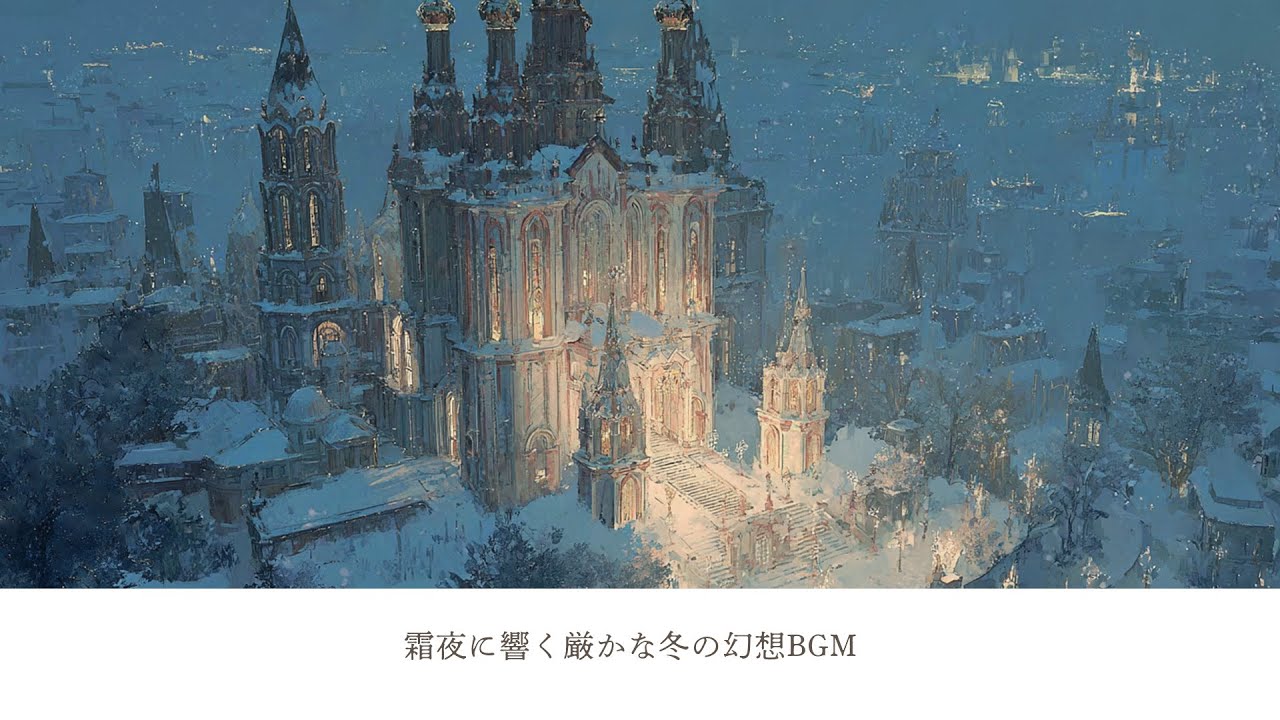 【1時間】Luca’s Notes｜霜夜に響く厳かな冬の幻想BGM | Winter Piano Ambient BGM for Study & Focus