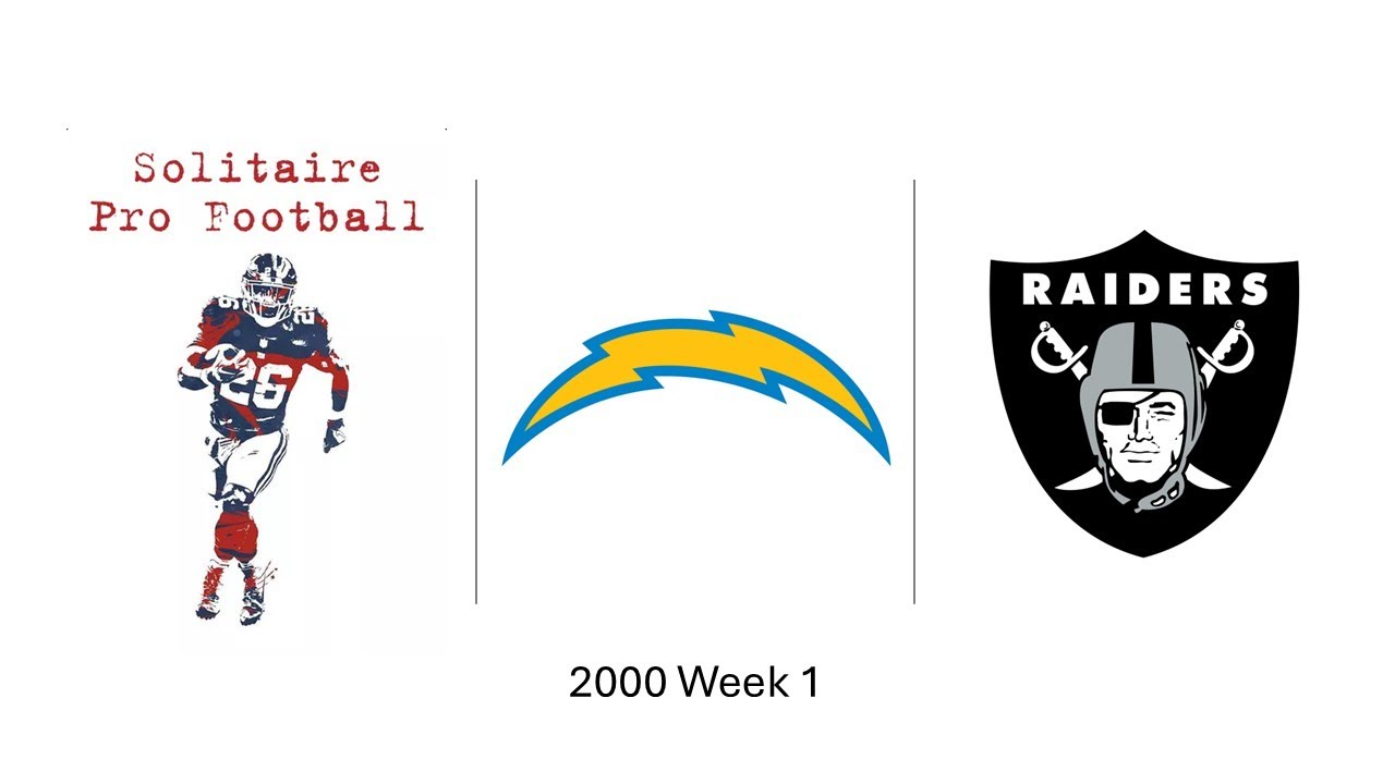Solitaire Pro Football - 2000 San Diego Chargers vs Oakland Raiders