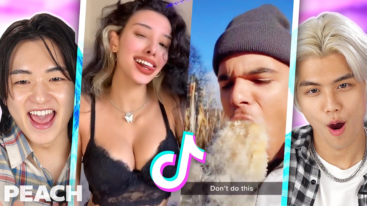 Корейцы реагируют на TikTok, которые заставят вас плюнуть на завтрак! | PEACH KOREA