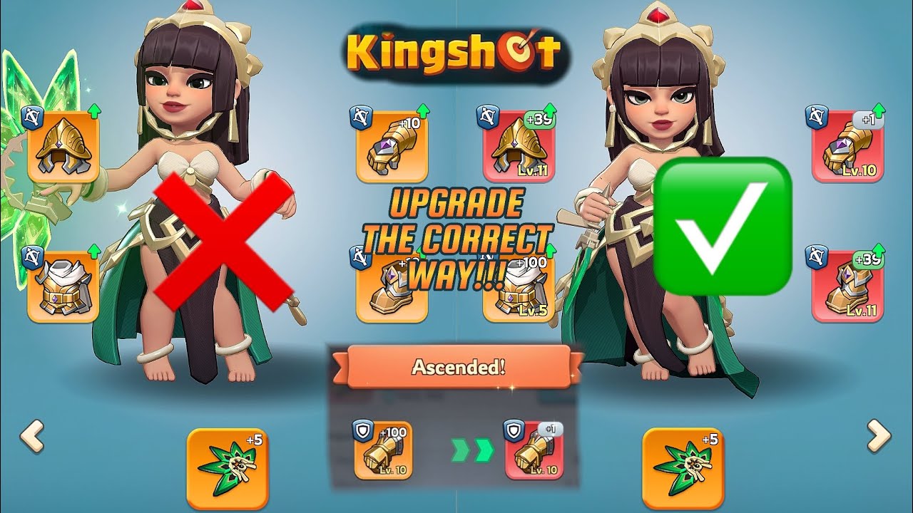 ⚔️This UPGRADE trick MIGHT help you win KVK!!💀- Kingshot RED Hero Gear Guide #kingshotgames  