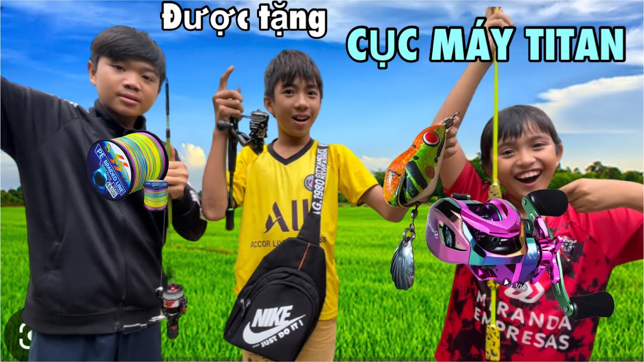 Bất Ngờ Team Được Anh Tư Khải Tv Tặng Dây Câu Mồi Lu Re Và Cục Máy Ngang TiTan Mới