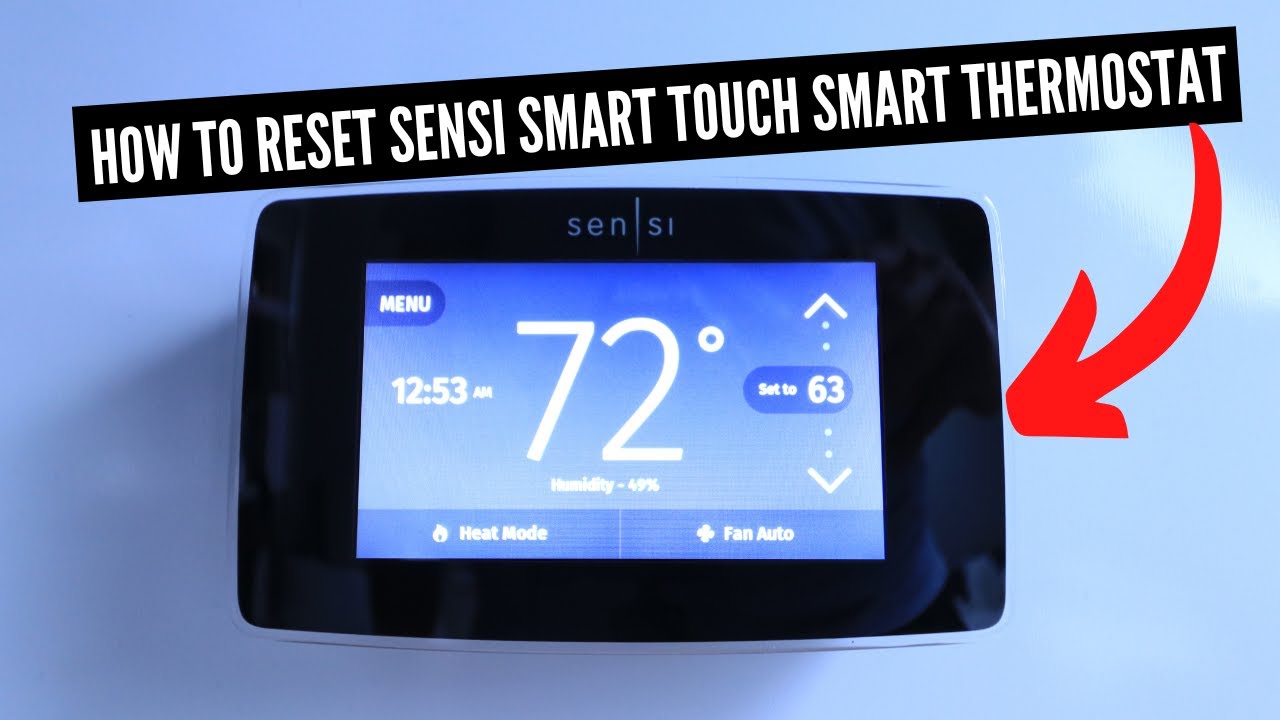 How To Factory Reset Sensi Touch Smart Thermostat