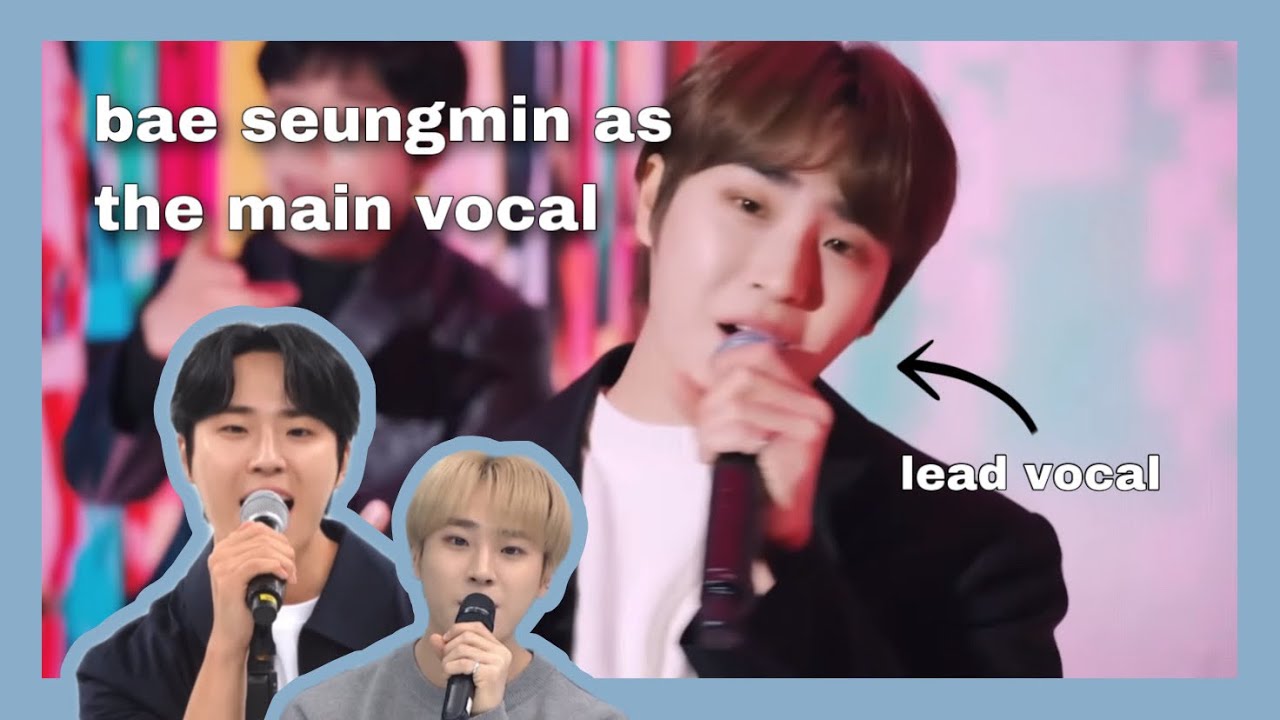 when golden child seungmin is the main vocalist