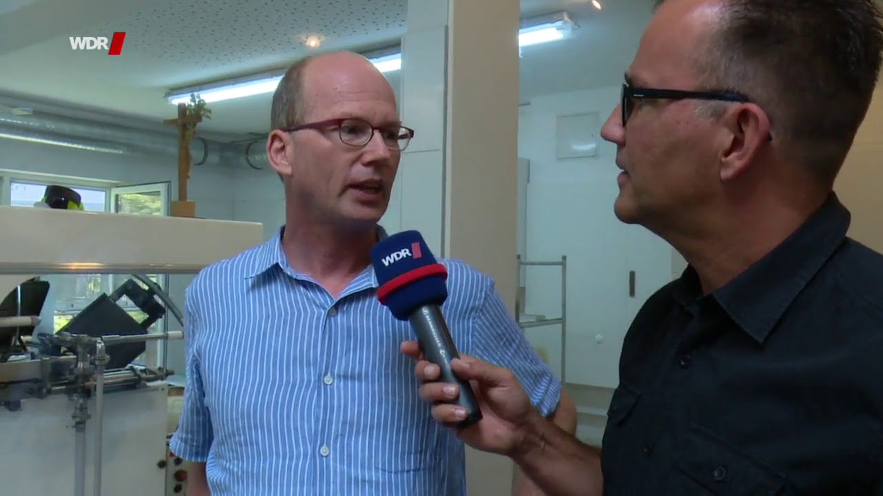 René le Riche in der Hostienbäckerei in Kevelaer   Hier und heute