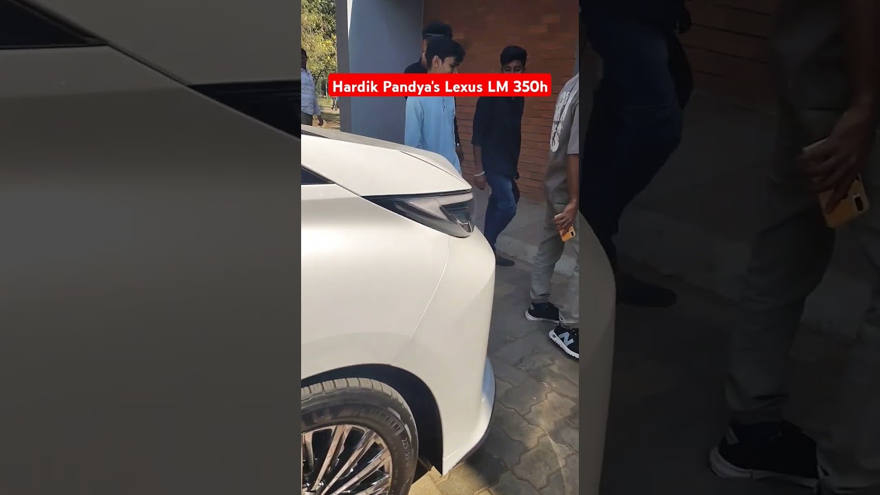 Hardik Pandya Lexus LM 350h 