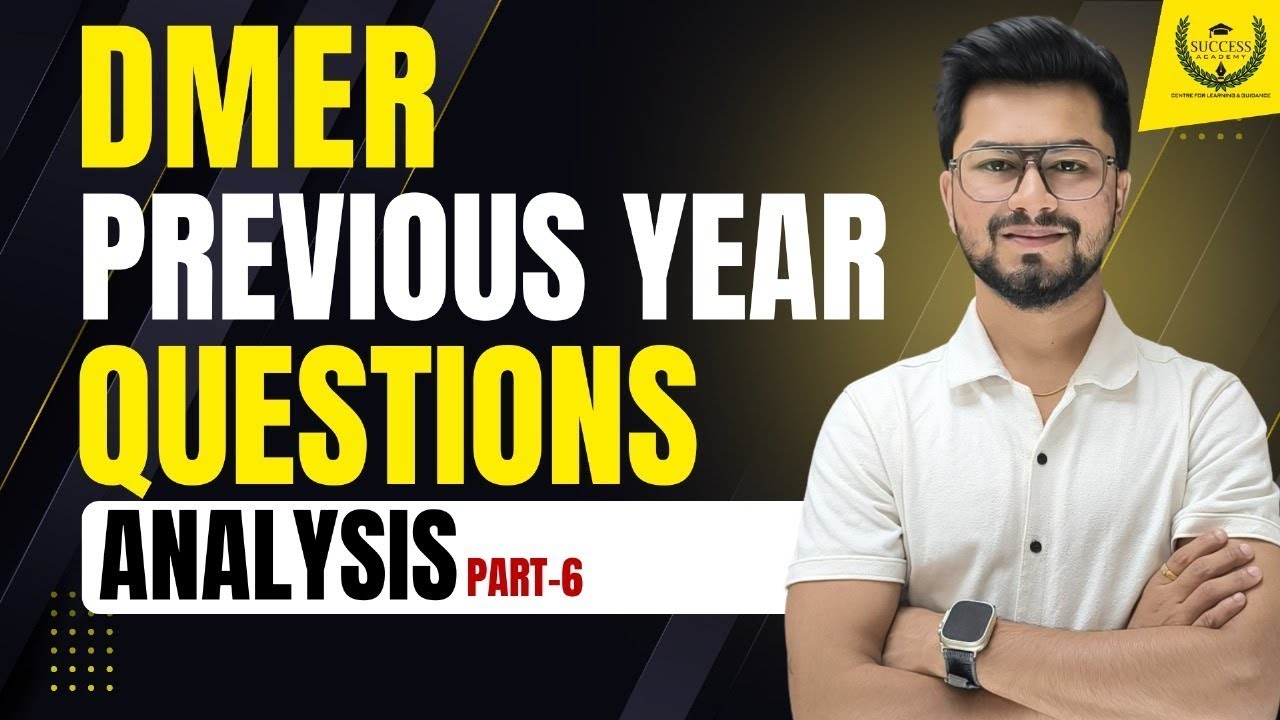 DMER PYQ PREVIOUS YEAR QUESTION PAPER ANALYSIS BY SAGAR SIR