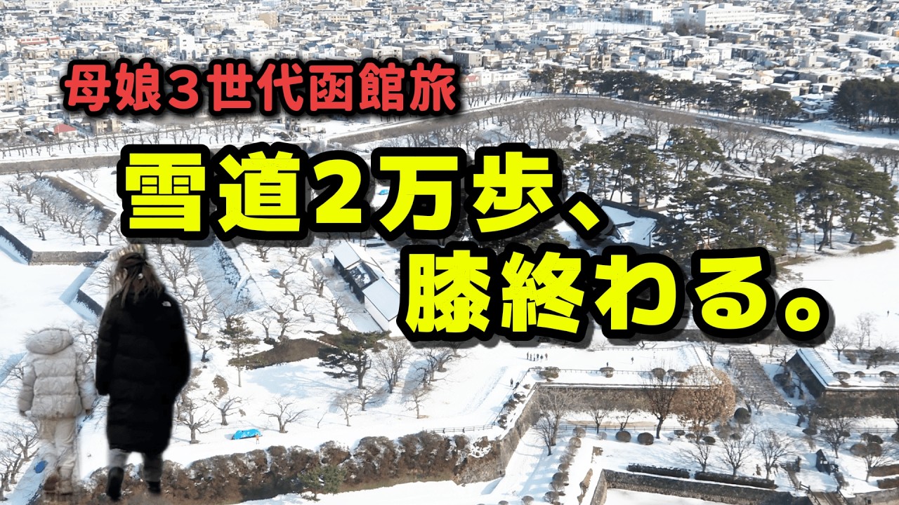 【2026女子旅】函館2泊3日で３万円!?｜真冬の激安ツアーの裏側｜雪道２万歩で膝壊れる26