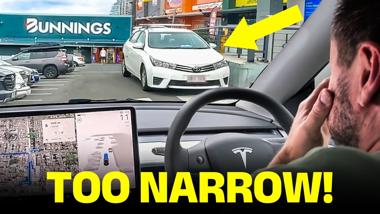 Tesla Full Self Driving tested in Australia...and Bunnings! The good and the bad...