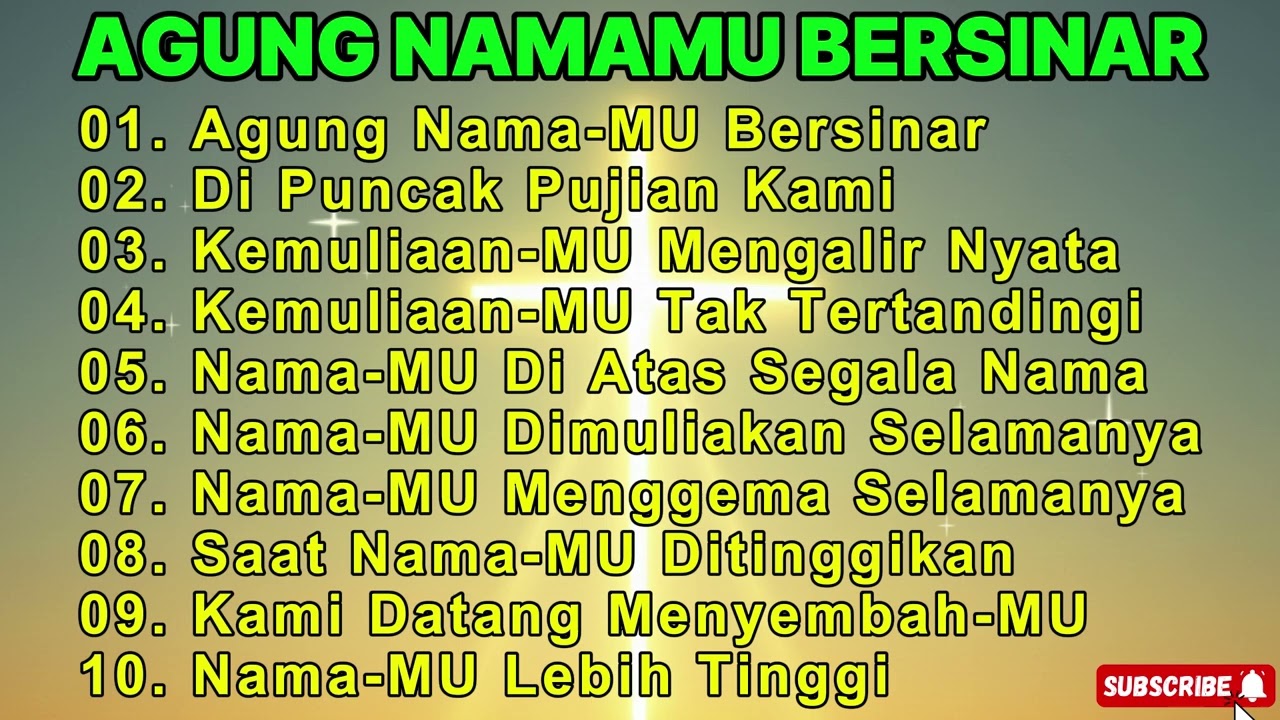 ❤️Agung Nama-MU Bersinar❤️Lagu Rohani Kristen❤️ #gemarohanikristen