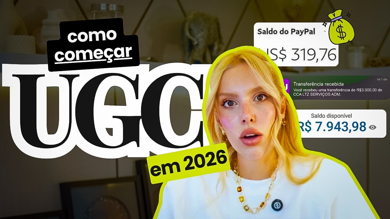 Como ser um criador UGC? 🎁 Passo a Passo (CURSO GRATUITO) | Ganhe DINHEIRO fazendo VÍDEOS SIMPLES 💰