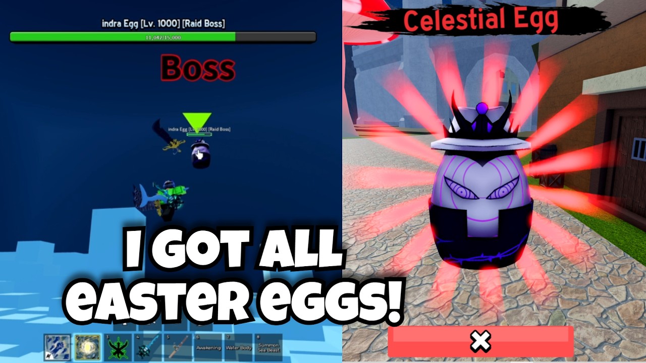I Got ALL EASTER EGG and SECRET RIP INDRA EGG BOSS! | Blox Fruits Easter Update (Roblox)