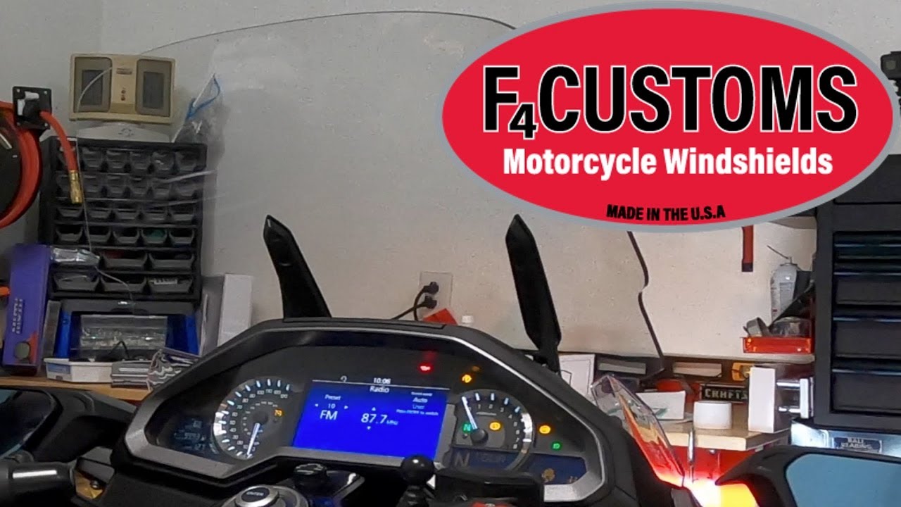 F4 Customs Windshield Install on a 2018 Honda Goldwing