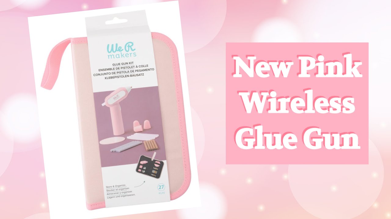 New Pink Wireless Glue Gun- We R Makers Creative Flow Glue Gun