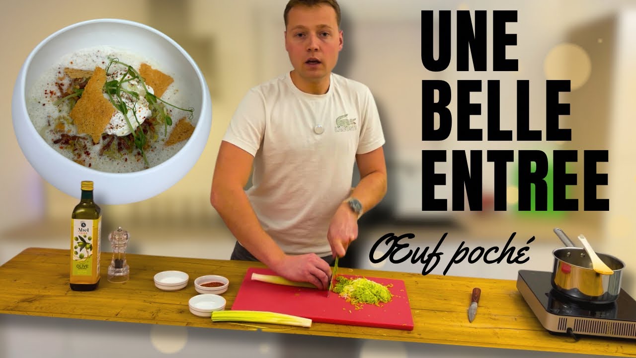 Un œuf poché 🥚pour une belle entrée 