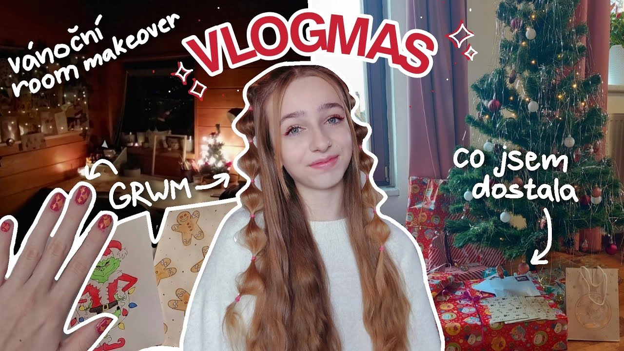VÁNOČNÍ PŘÍPRAVY A ŠTĚDRÝ DEN✨️ | room makeover, get ready with me, co jsem dostala... (valakarol)