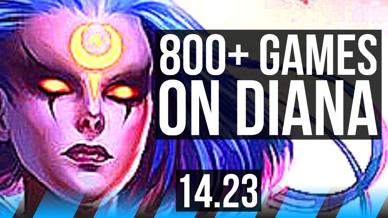DIANA vs YASUO (MID) | 800+ games | NA Challenger | 14.23