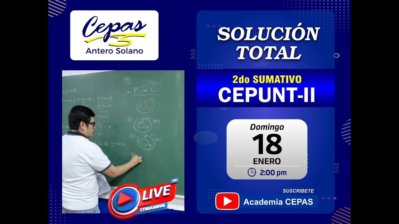 Solución Total Segundo Sumativo CEPUNT 2026-II 2da parte
