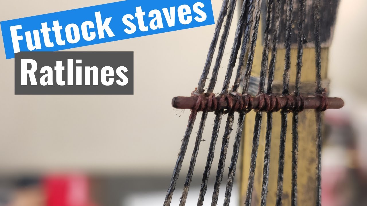 Model Ship Santisima Trinidad - Part 82 - Futtocks and ratlines