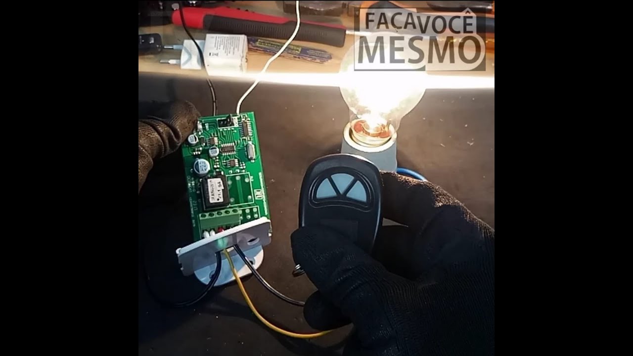 COMO ACENDER LÂMPADA PELO CONTROLE REMOTO