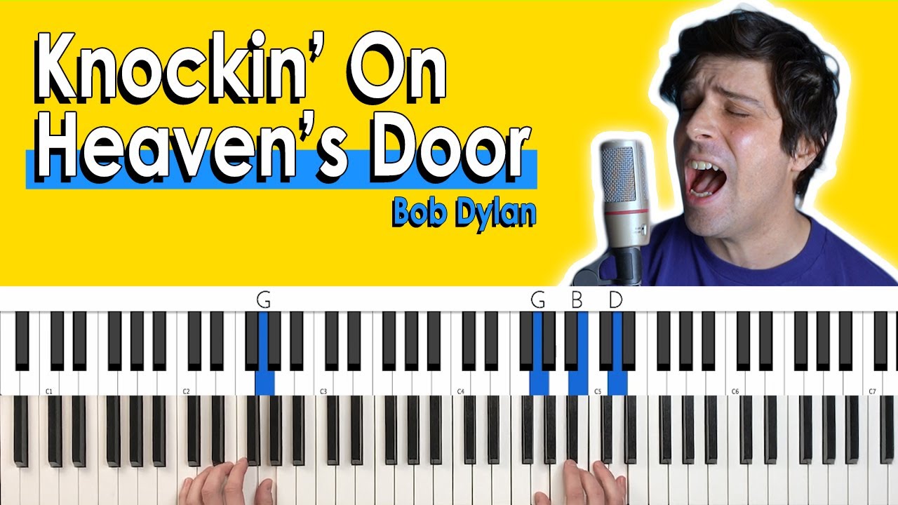 “Knockin' On Heaven's Door” EASY PIANO ACCOMPANIMENT TUTORIAL