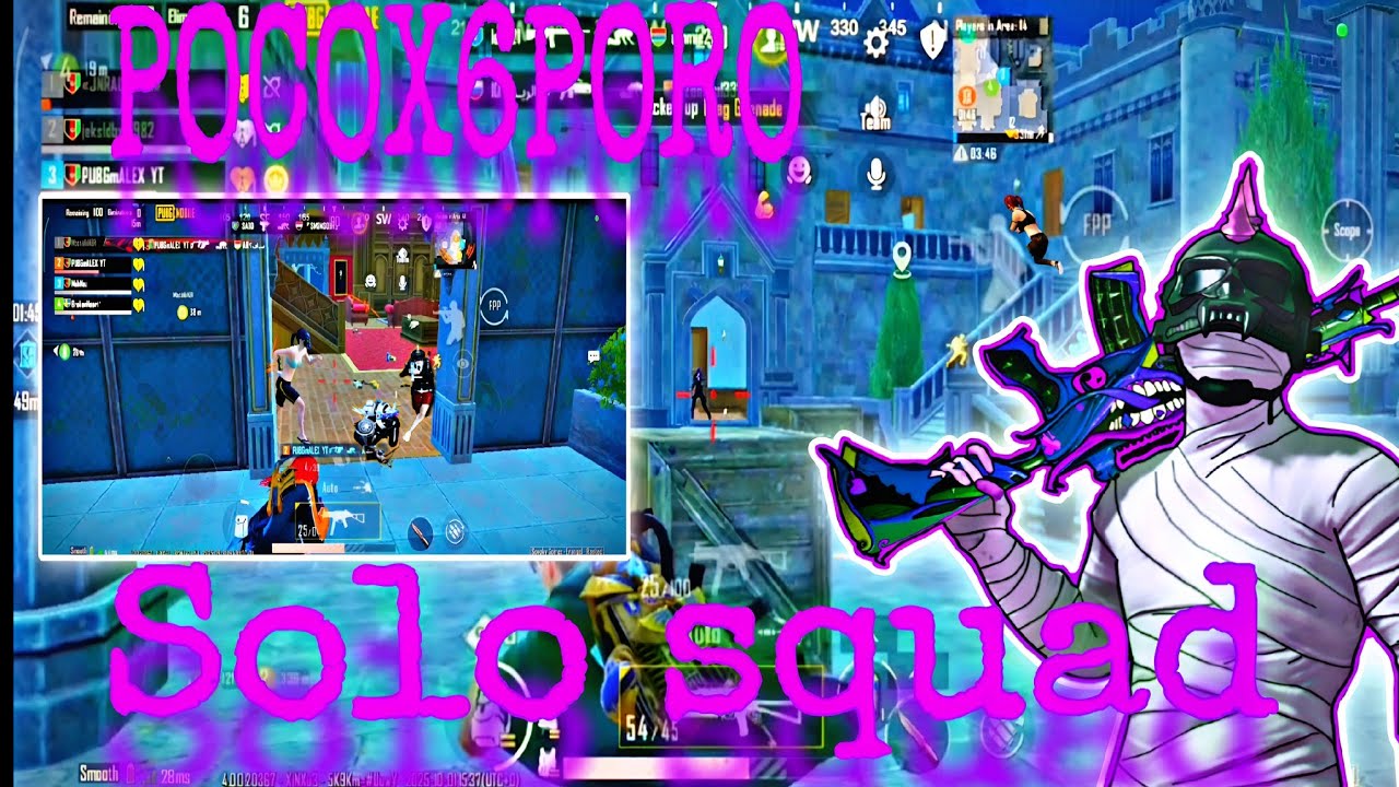 💀 1 vs 4 Every Fight! | PUBGmALEX Solo Squad Insane Gameplay on POCO X6 PRO