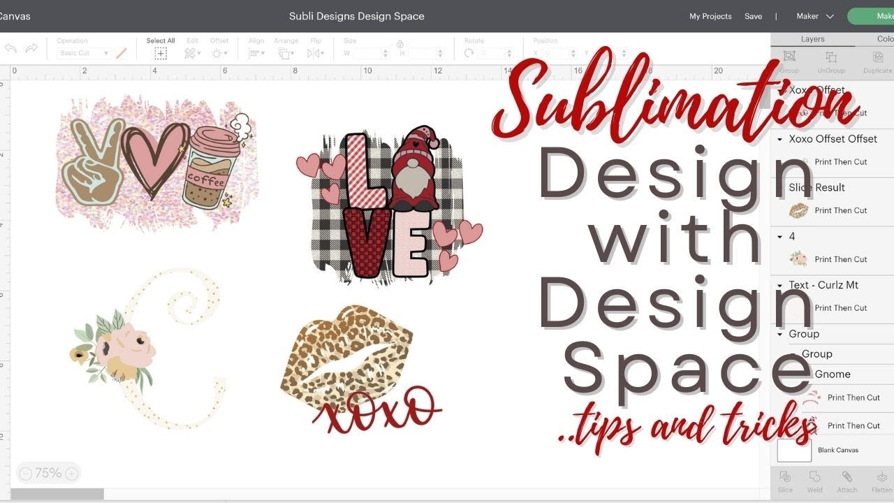 Как использовать Cricut Design Space для сублимации / Советы и рекомендации